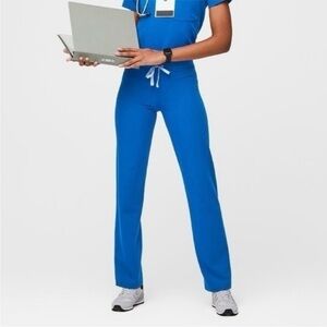 Figs Royal Blue Livingston Medium Classic Scrub Pants Nurse Uniform Soft